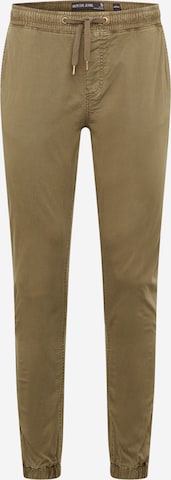 INDICODE JEANS Tapered Pants 'Fields' in Green: front