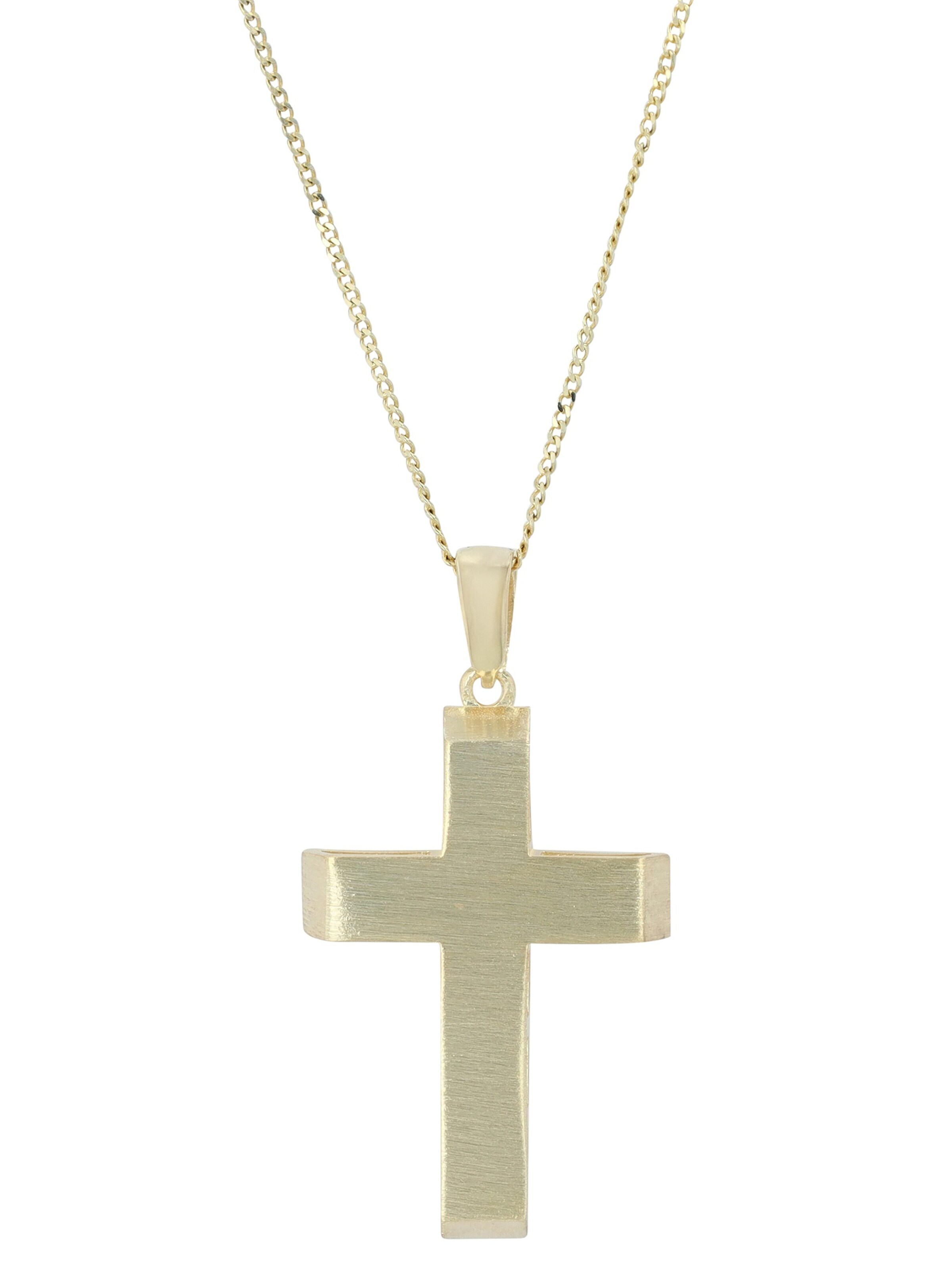 Akzent Pendant '"Erin" aus 925 Sterlingsilber, rhodiniert, langlebig' in Gold: front
