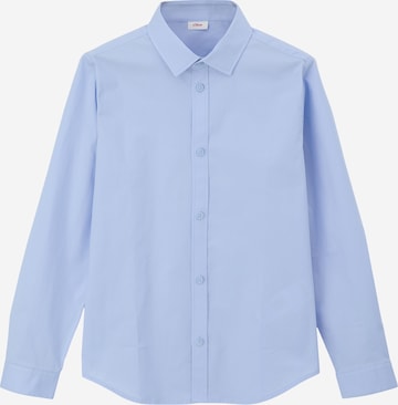 s.Oliver Slim fit Button up shirt in Blue: front