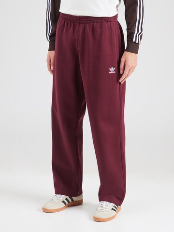 Loosefit Pantalon 'ESS' ADIDAS ORIGINALS en rouge : devant