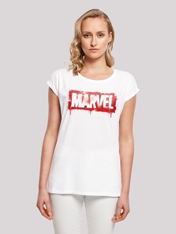 T-shirt 'Marvel' F4NT4STIC en blanc : devant