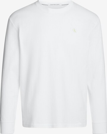 T-Shirt Calvin Klein Jeans en blanc : devant