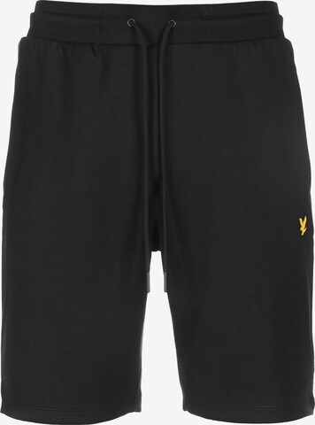 Lyle & Scott Loosefit Broek in Zwart: voorkant