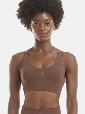 Bustier Soutien-gorge de sport ' Sport Active 720 Seamless ' ADIDAS SPORTSWEAR en marron : devant