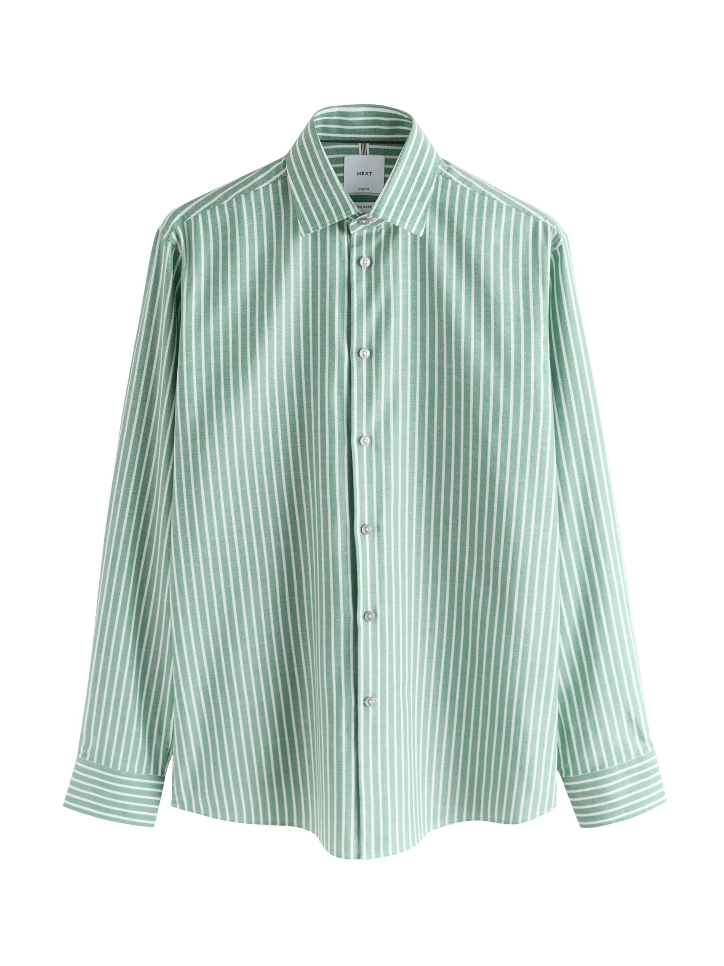 Next Chemise en XS en jade / blanc, Vue avec produit