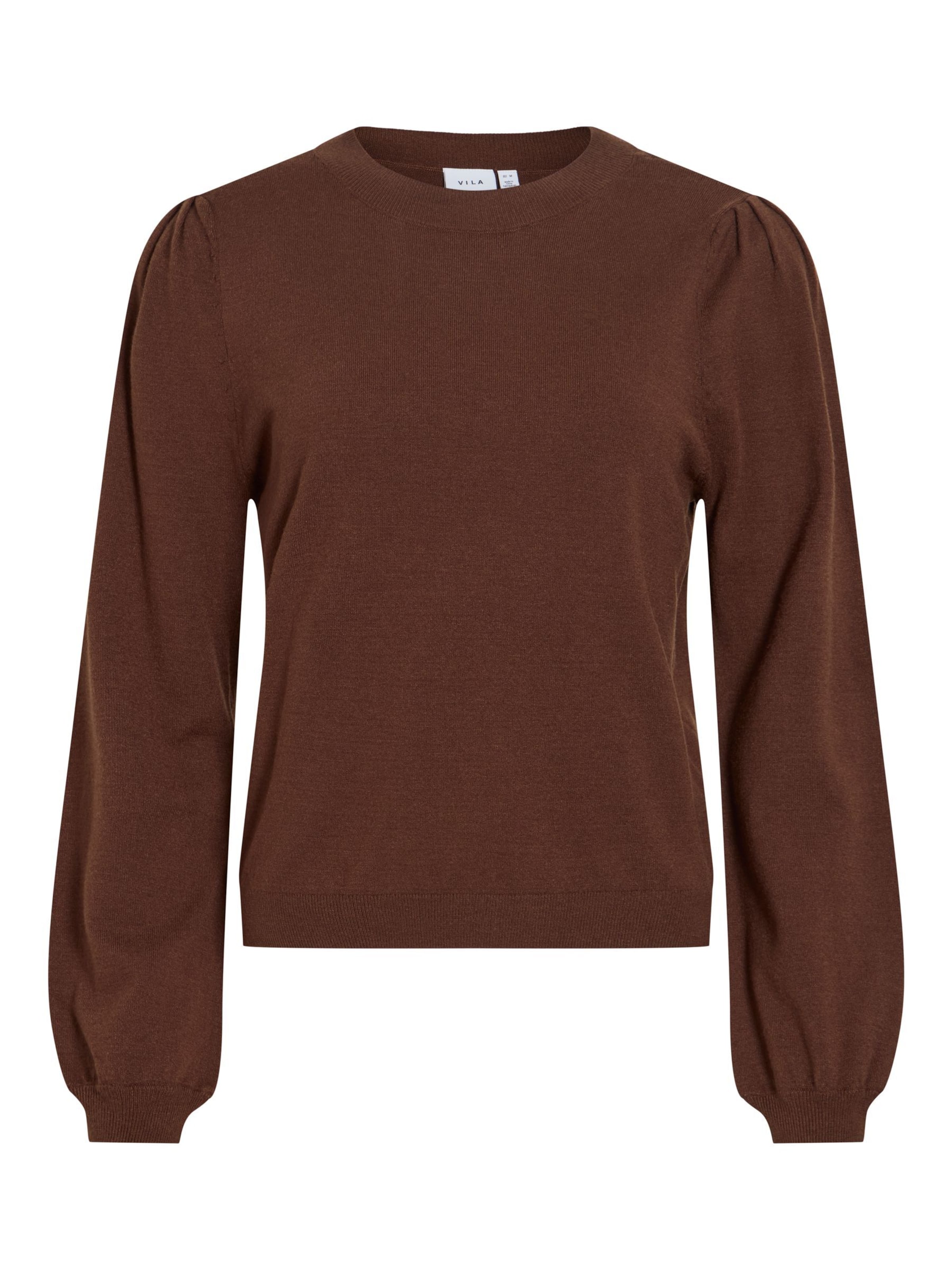 VILA Pullover 'VIElla' in XS in braun, Produktansicht
