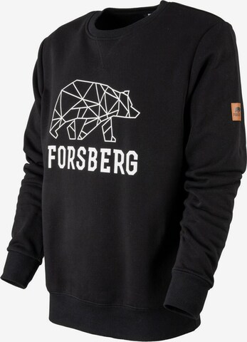 FORSBERG Sweatshirt 'Bertson' in Schwarz