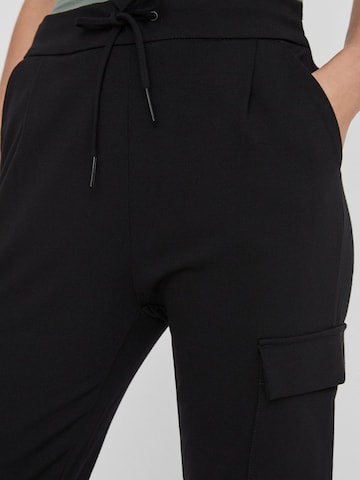 VERO MODA Tapered Cargobukser 'Eva' i sort