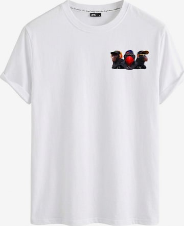 RMK Shirt 'kurzarm Affe' in Weiß: Vorderseite