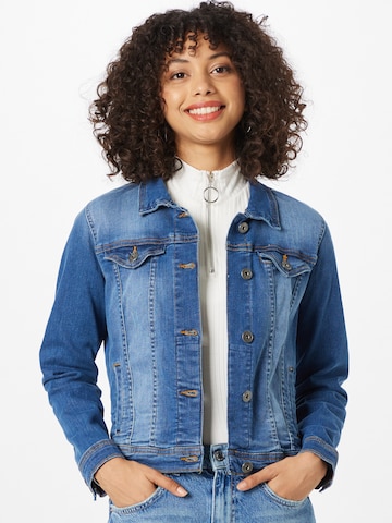 ICHI Between-Season Jacket 'STAMPE JA' in Blue: front