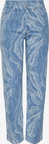 PIECES Regular Jeans 'DITTE' in Blauw: voorkant