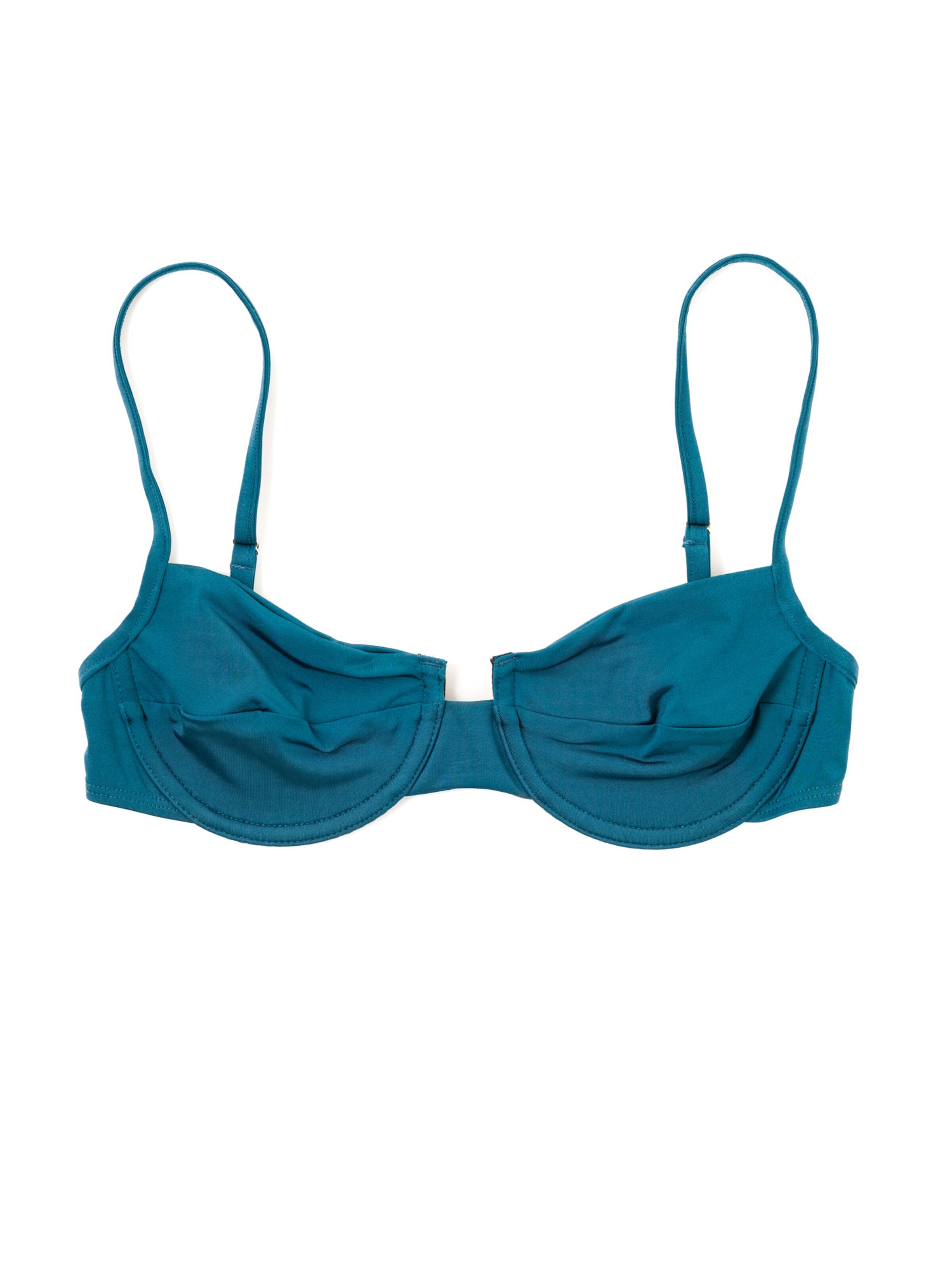Matia Beachwear Bikini Top 'Bella Capri - Balconette Bikini Top' in 80 in Blue, Item view