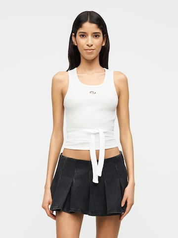 DIESEL Τοπ 'T-ANKY-TAIL-S1' σε λευκό: μπροστά