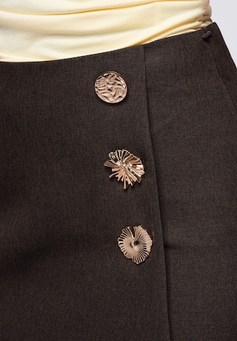 Ombre Regular Rok in Bruin