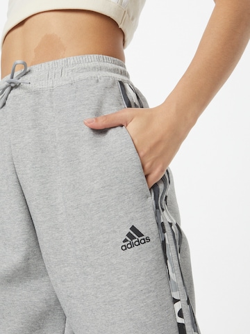 ADIDAS SPORTSWEAR Tapered Sports trousers 'Graphic' in Grey