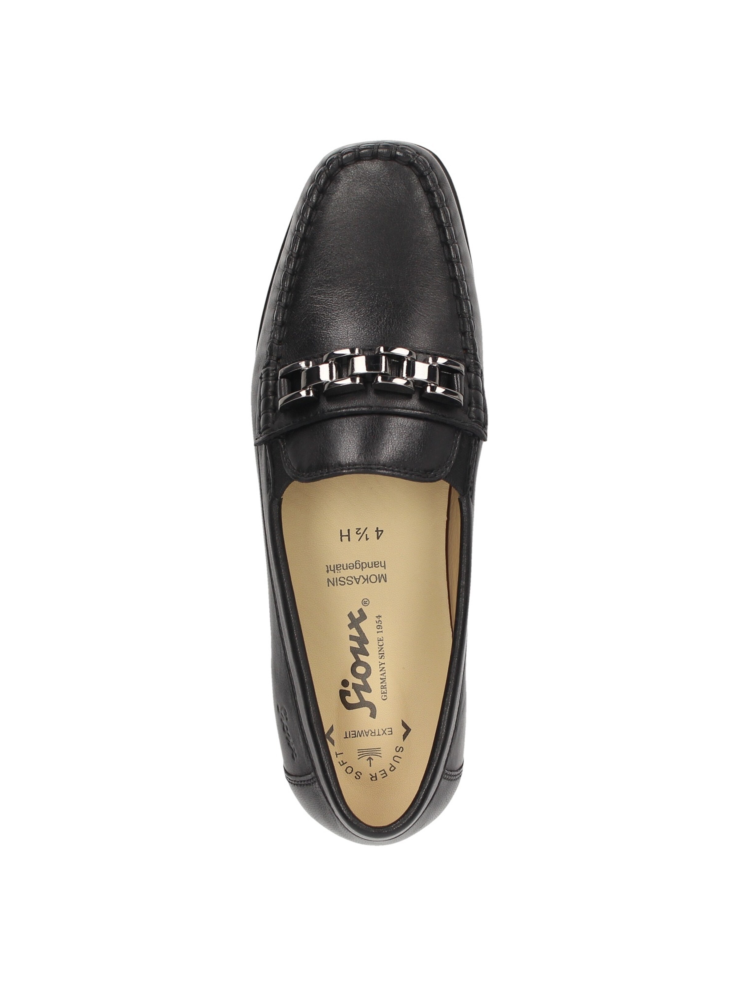 SIOUX Mokassin 'Cortizia' in Schwarz