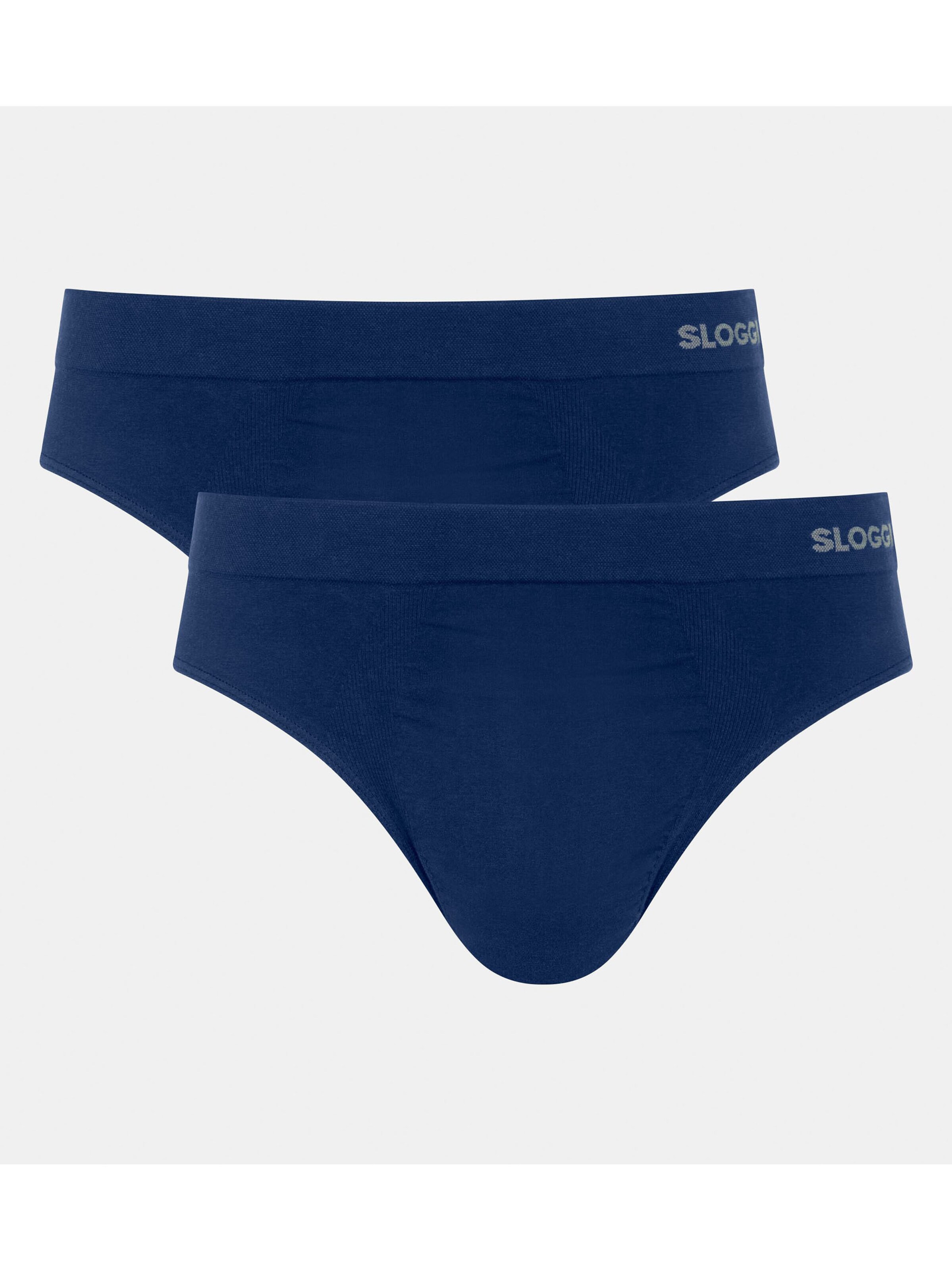 SLOGGI Panty ' GO Smooth Brief ' in Blue: front