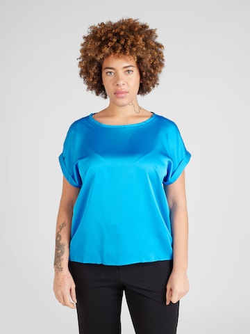 EVOKED - Blusa 'ELLETTE' em azul: frente