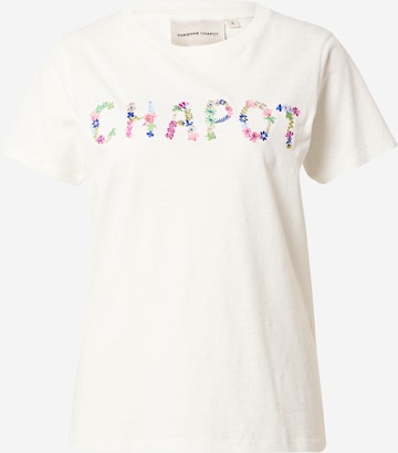 balta Fabienne Chapot Marškinėliai: priekis