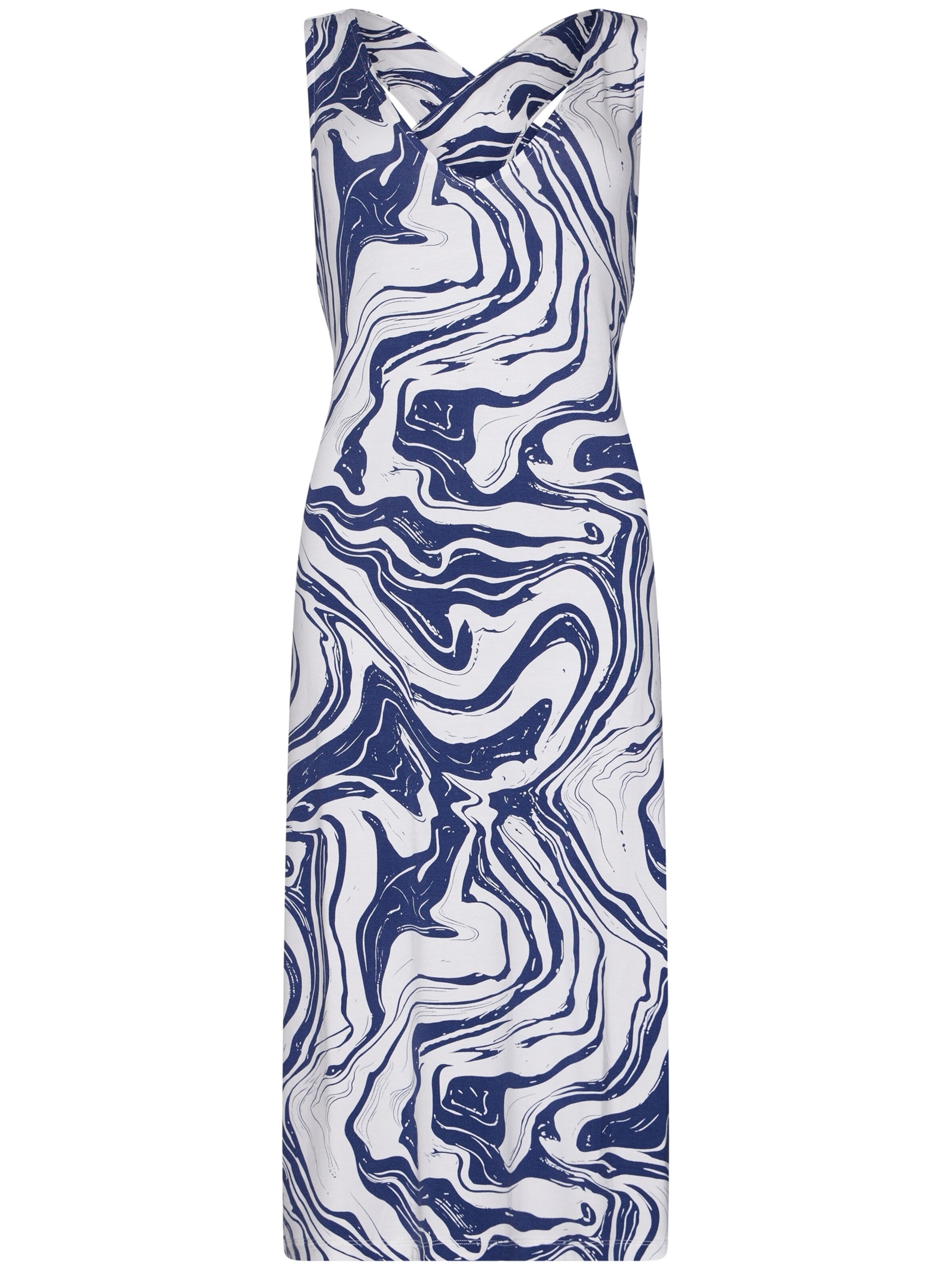 Chemise de nuit Pastunette en bleu : devant