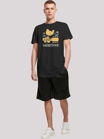 F4NT4STIC Shirt 'Woodstock Artwork' in Zwart