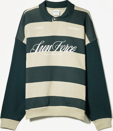 Bershka Collegepaita värissä vihreä: etupuoli