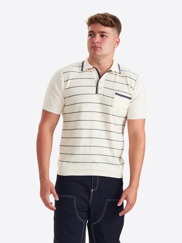 Dxnmxrk Pullover 'Fred' in Weiß: Vorderseite