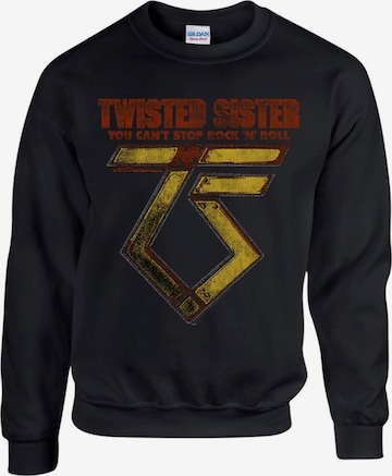 Sweat-shirt 'Twisted Sister You can't stop Rock ´n´ Roll' Rockshirts en noir : devant