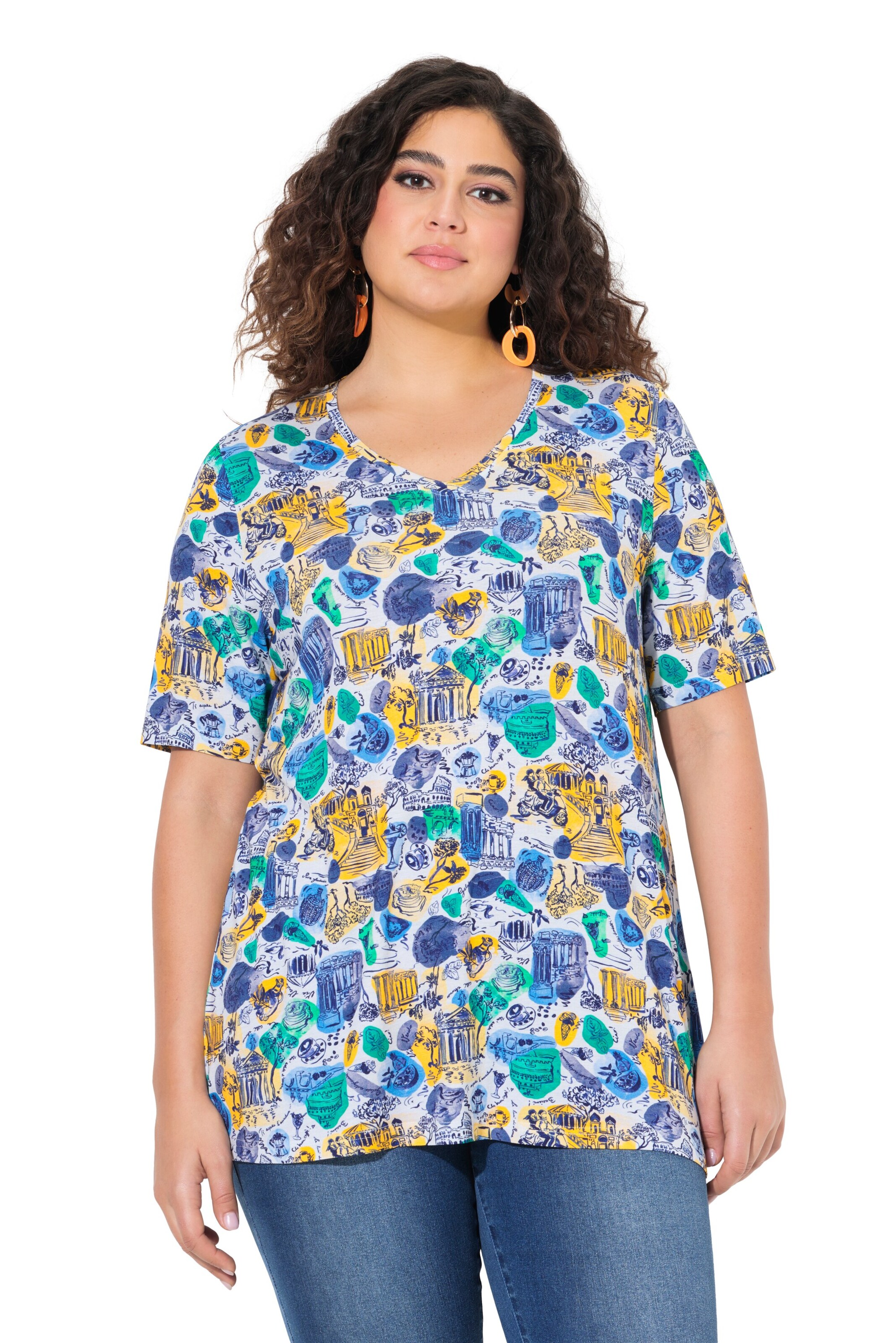 Ulla Popken Shirt in Blue: front