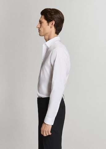 MANGO MAN Super Slim Fit Button Up Shirt 'Emotion' in White
