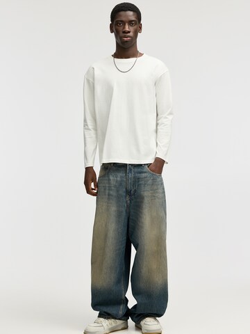 Wide leg Jeans di Pull&Bear in blu: frontale