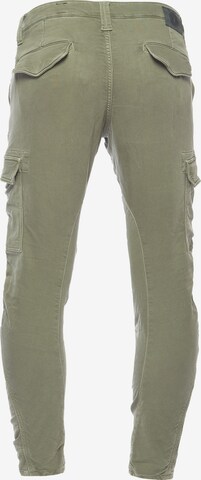 Le Temps Des Cerises Tapered Chino 'KOGE' in Groen