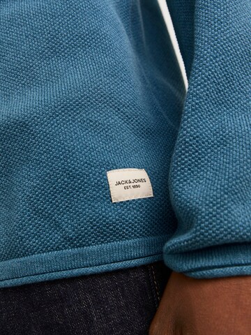 Coupe regular Pull-over 'JJEHill' JACK & JONES en bleu