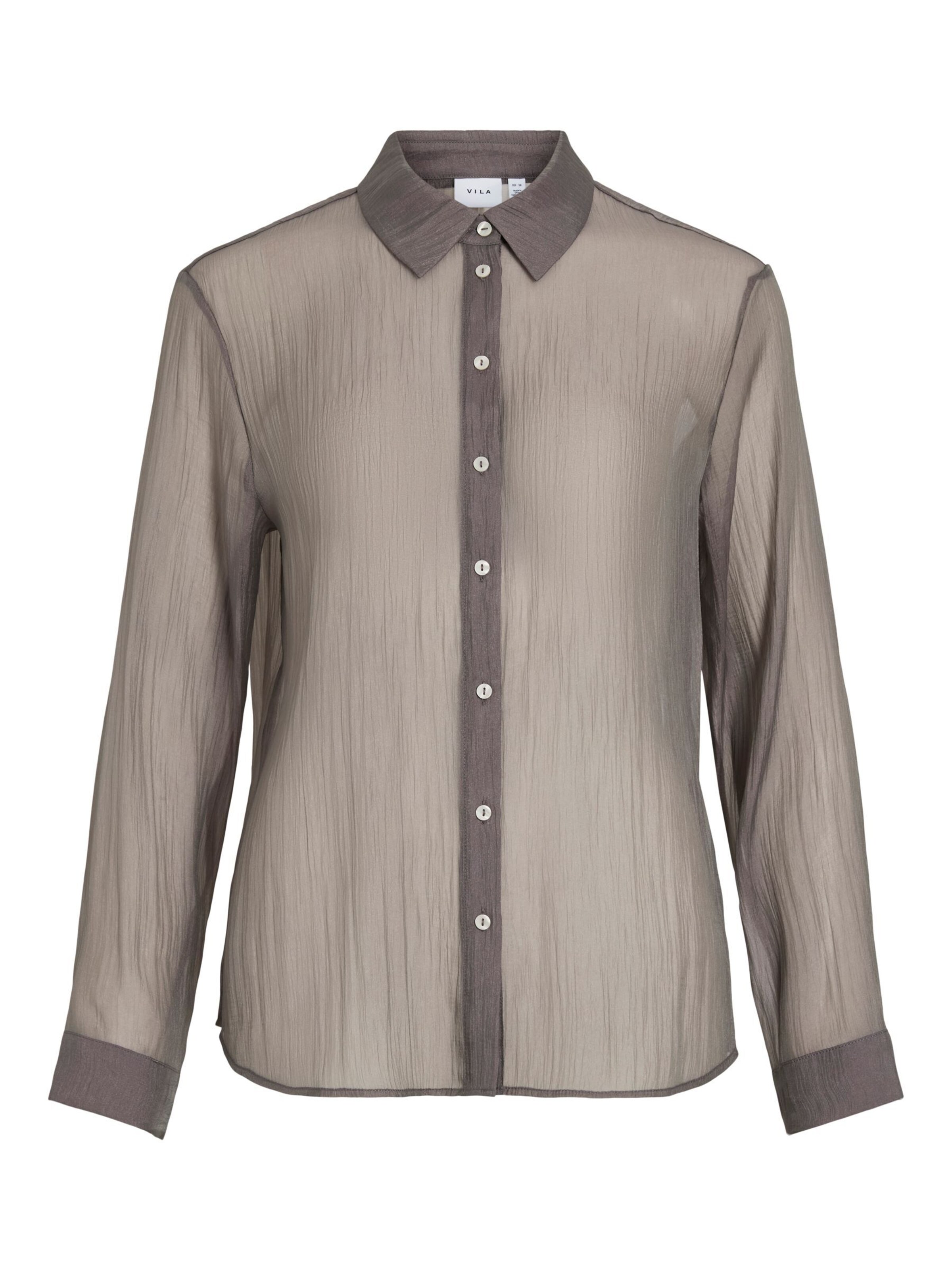 VILA Blouse 'VIKinna' in Grijs: voorkant