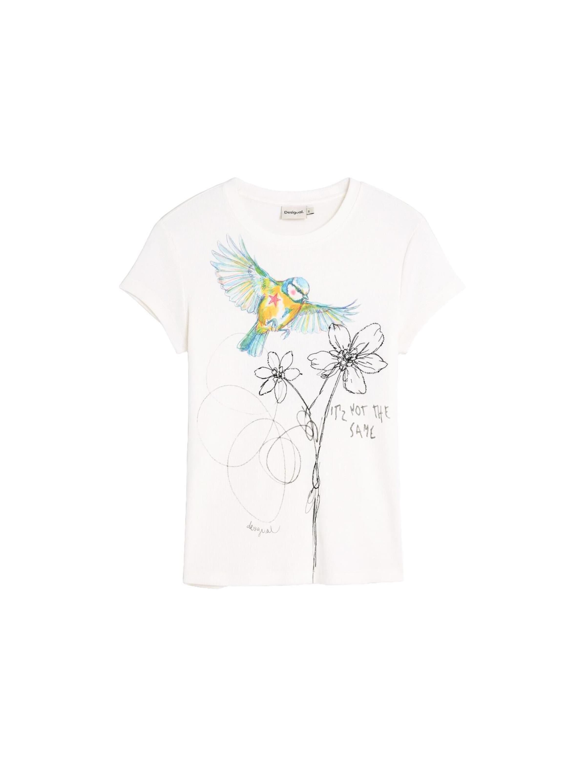 Desigual Tričko – bílá: přední strana