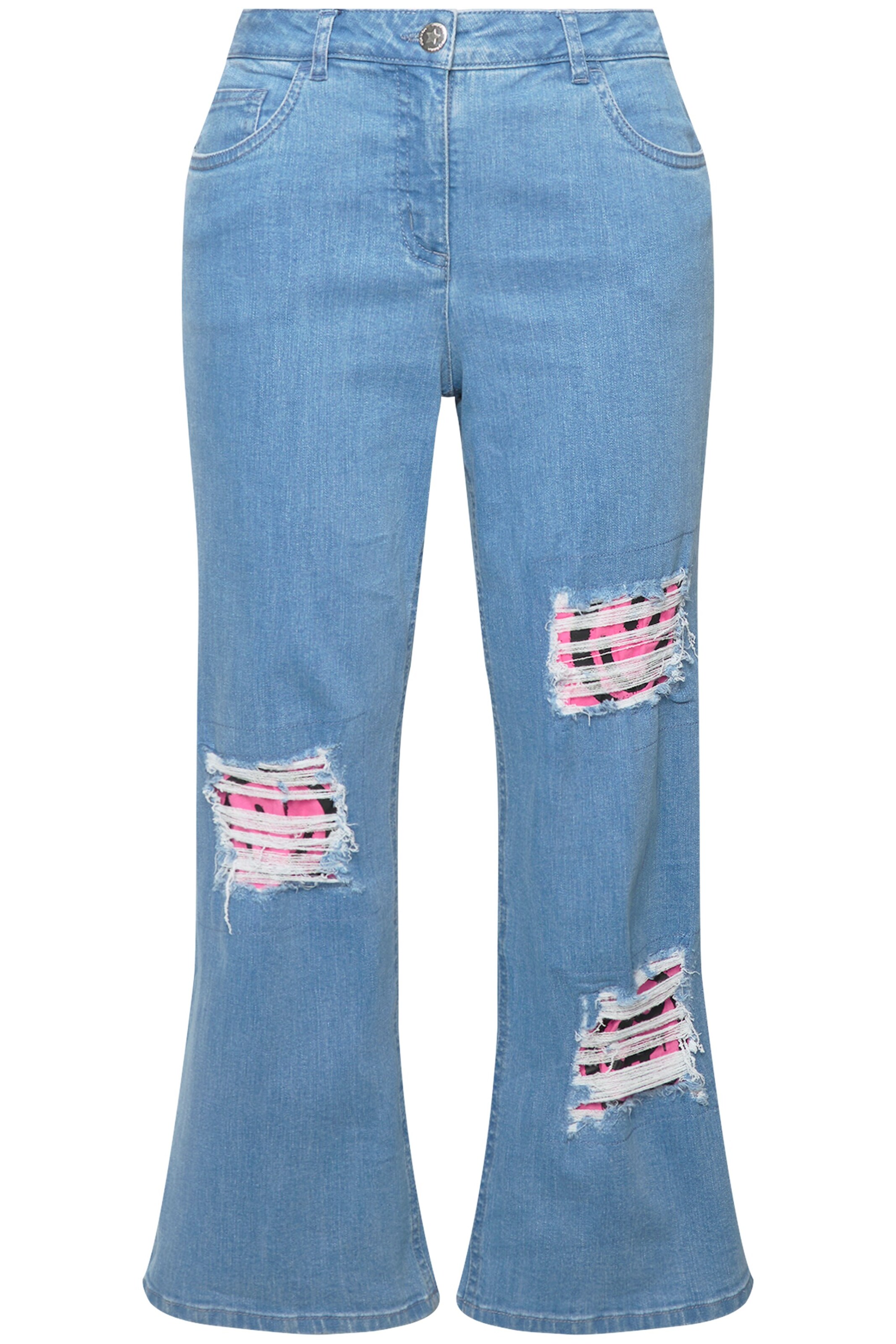Angel of Style Flared Jeans in Blau: Vorderseite