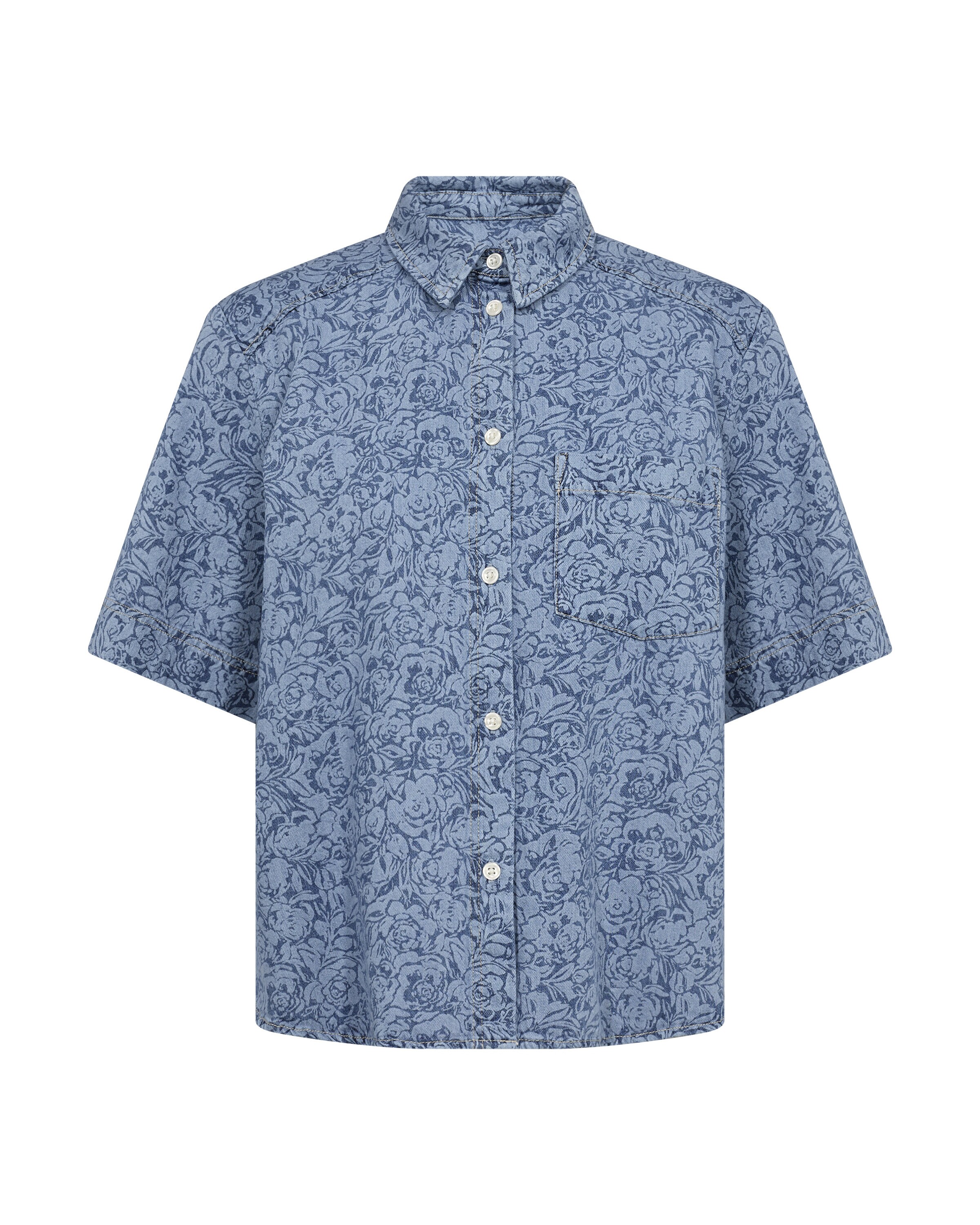 Part Two Bluse 'NiclaPW' in Blau: Vorderseite