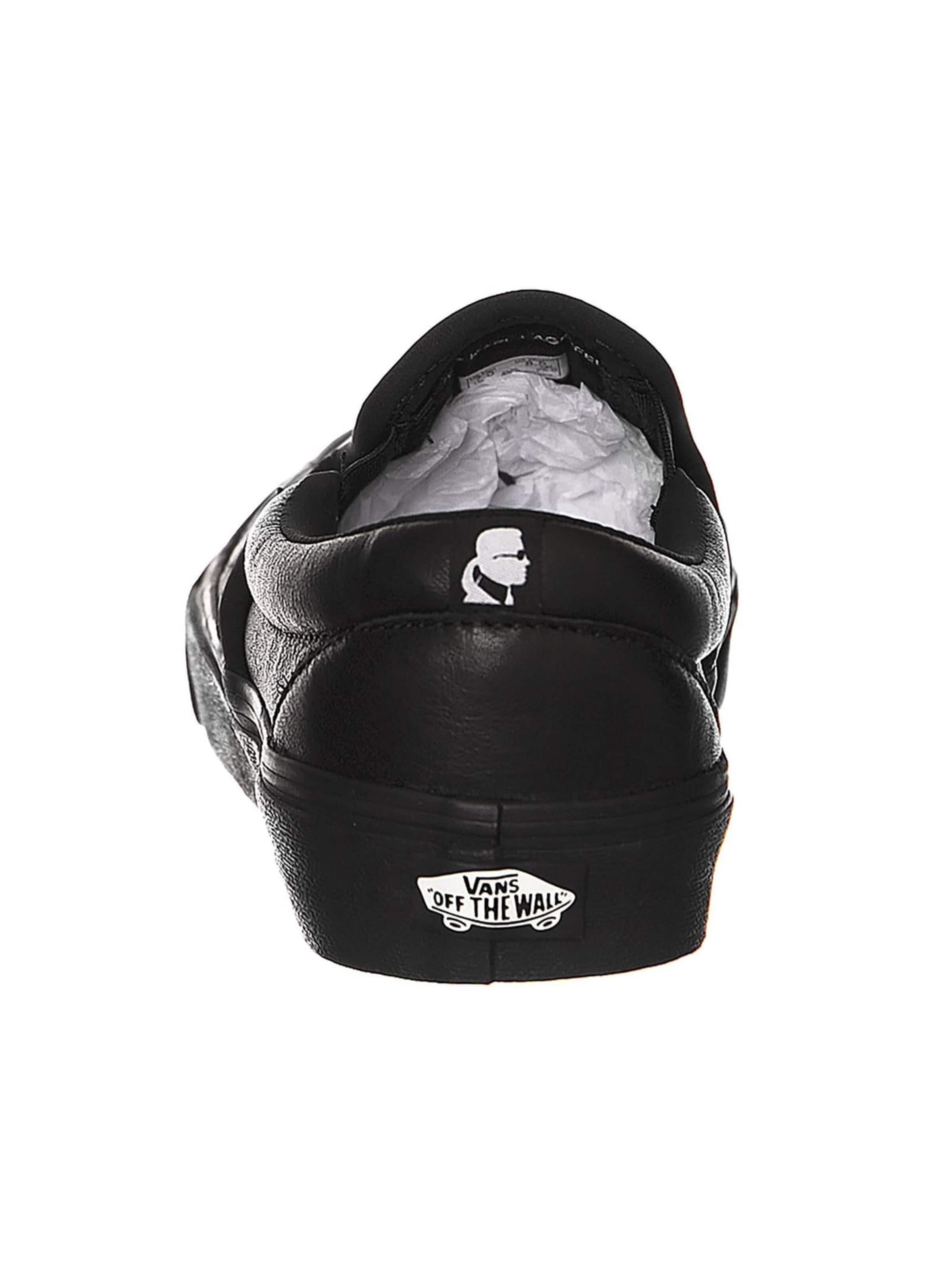VANS Trampki slip on 'X Karl Lagerfeld Classic Slip-On' w kolorze czarny