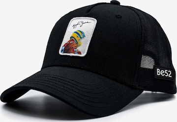 Cappello da baseball 'Scuderia' di Be52 in nero: frontale