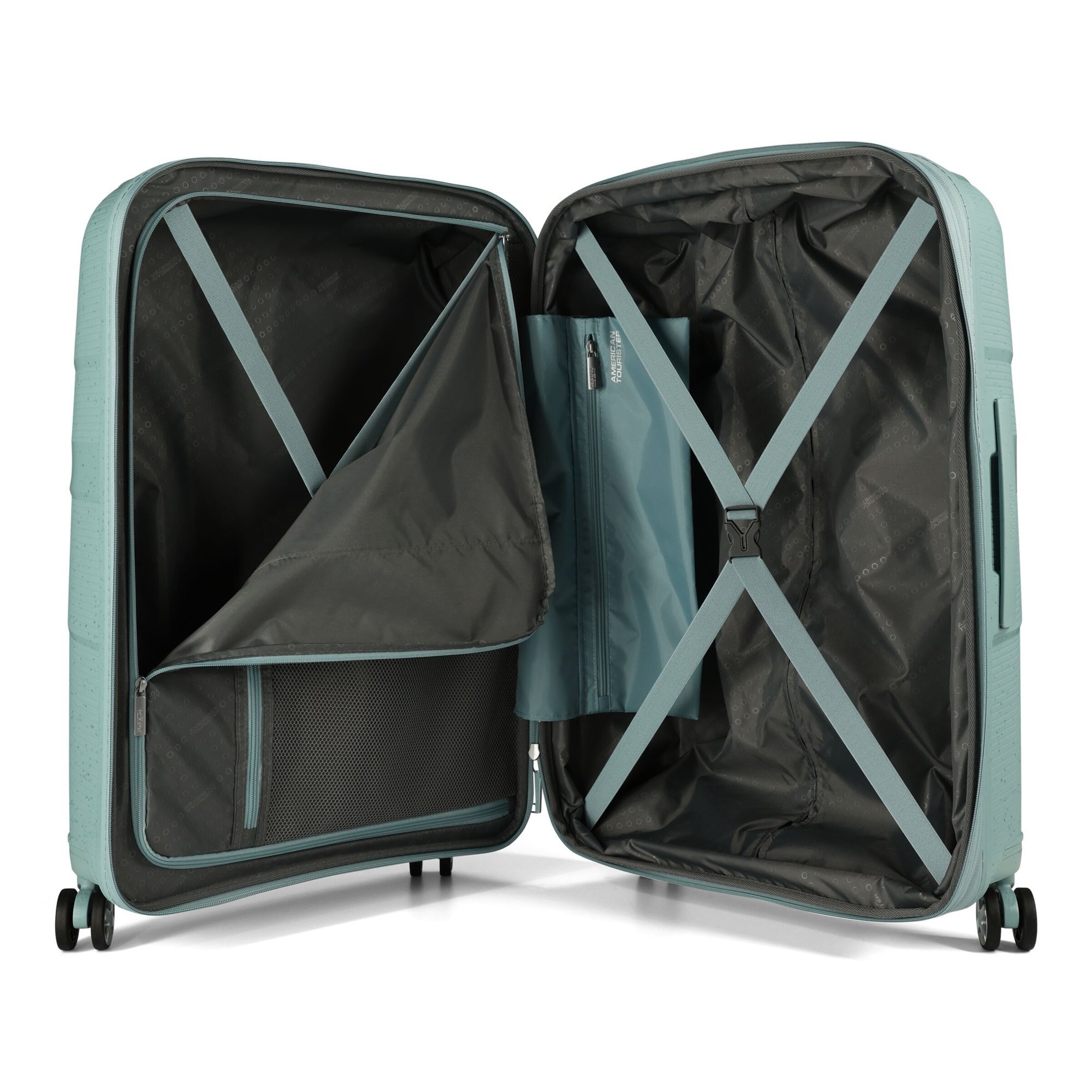 American Tourister Trolley 'Starvibe' in Groen