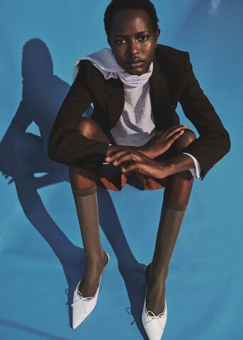 MANGO Mules 'Nil' in White