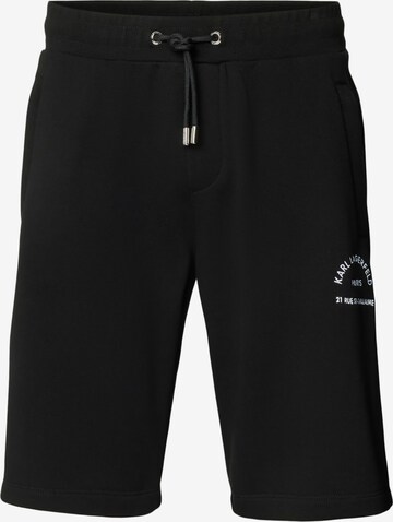 Karl Lagerfeld Regular Pants in Black: front