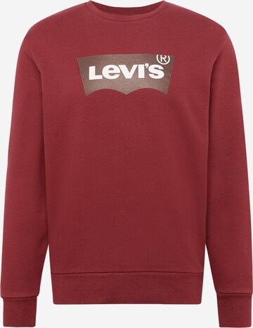 LEVI'S ® Tréning póló 'Graphic Crew' - piros: elől