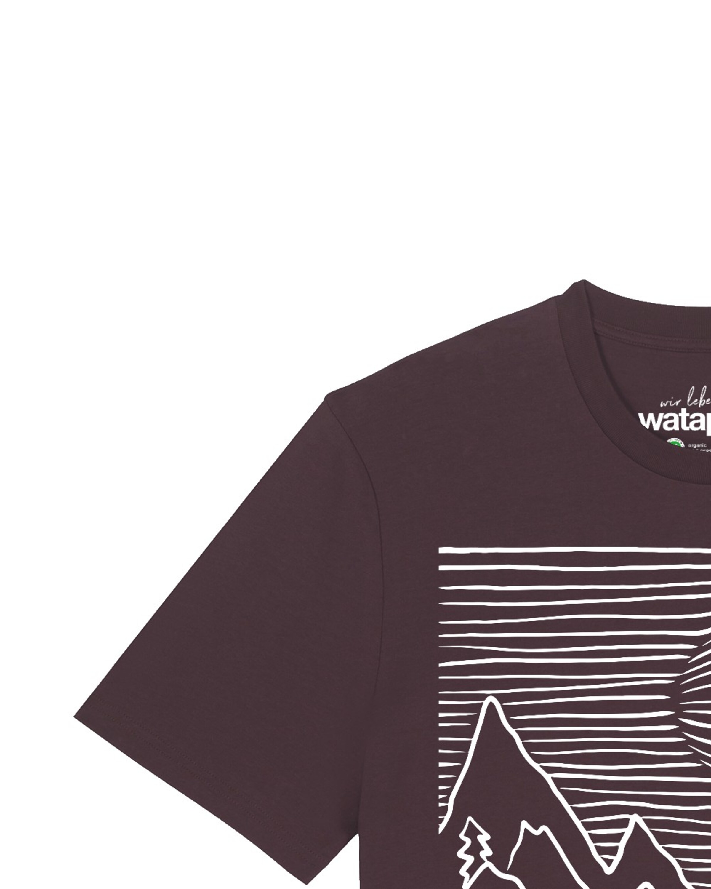 T-Shirt 'Mountains' Watapparel en rouge