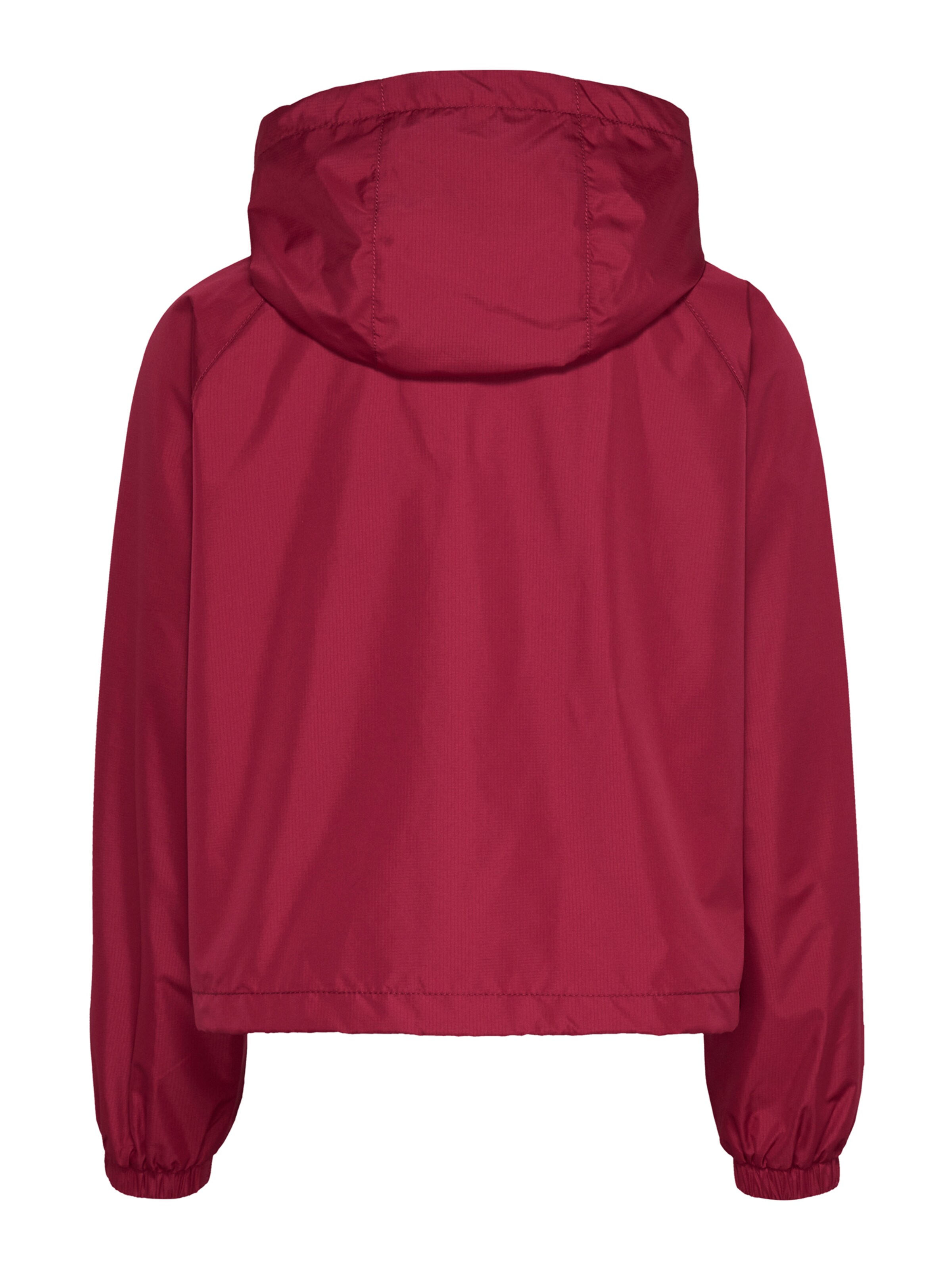 raudona Tommy Jeans Demisezoninė striukė 'ESSENTIAL'