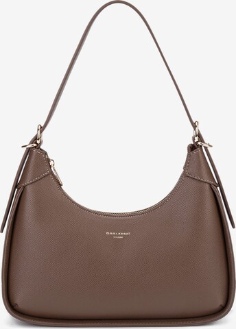 Borsa a spalla 'Borsa a spalla donna pelle vegana PU - Lisandra Elite nera' di David Jones in marrone: frontale