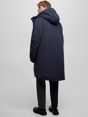 Pull&Bear Winter coat in Blue