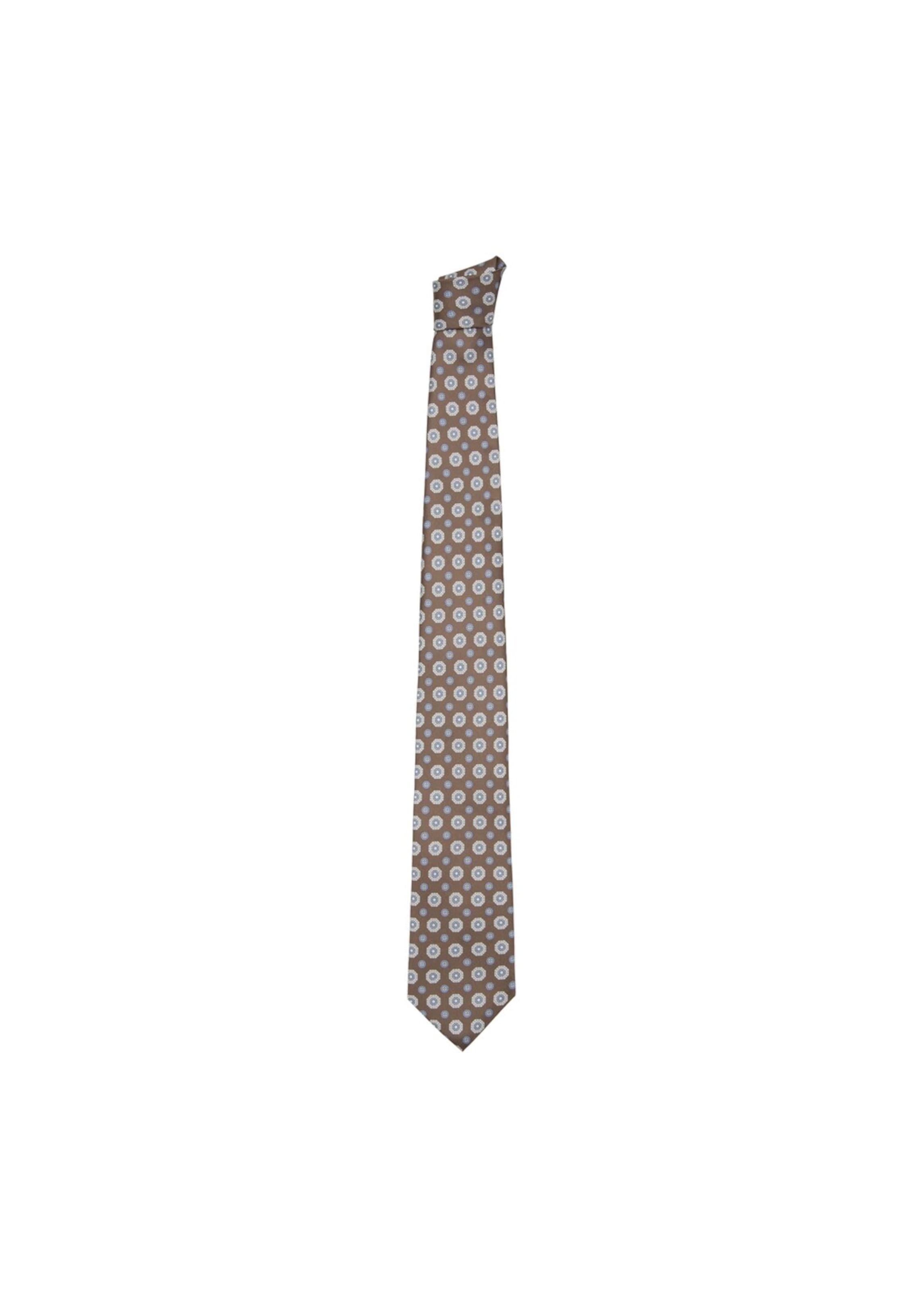 MANGO MAN Tie in Brown: front