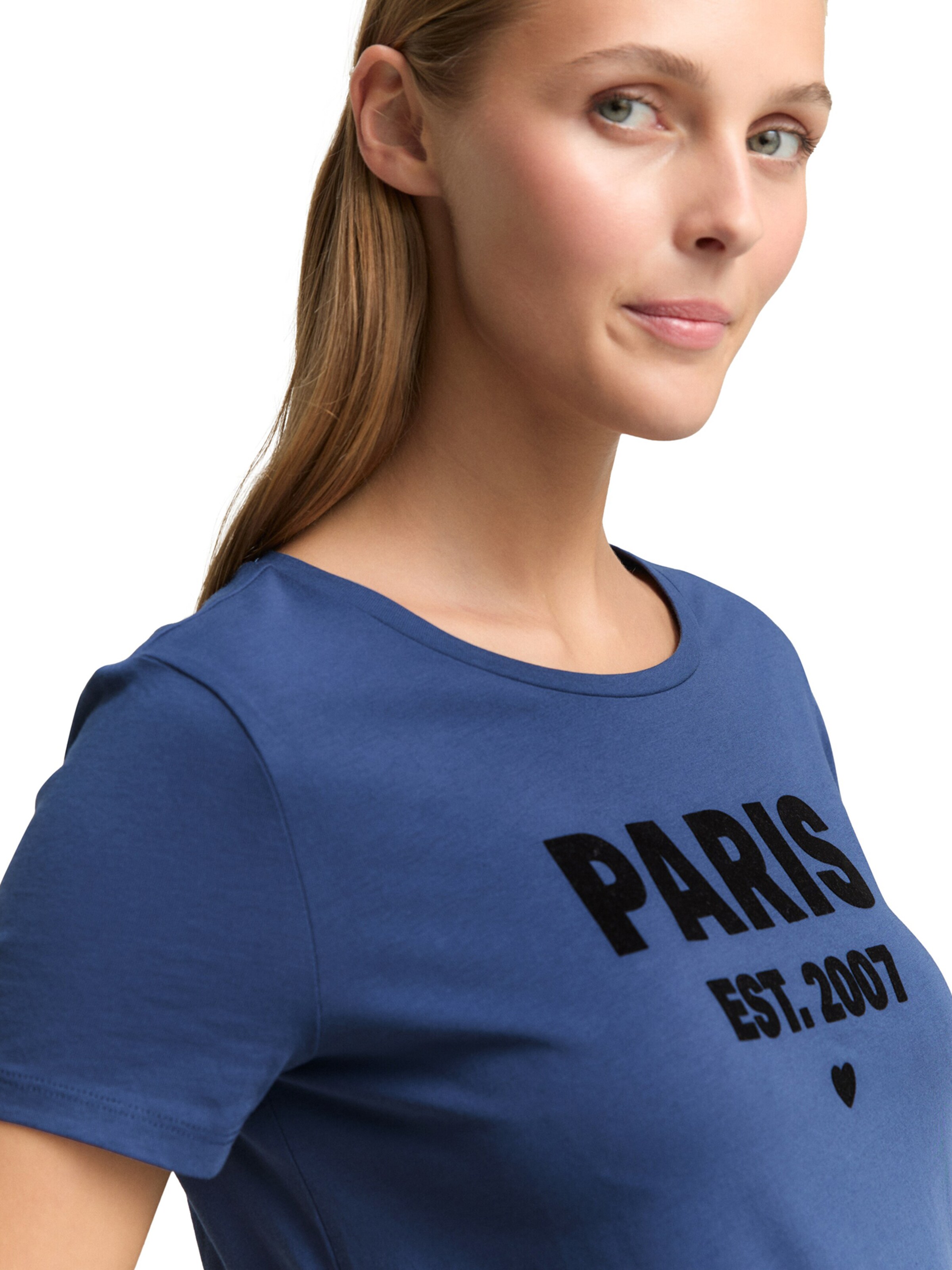 TOM TAILOR DENIM Tričko - Modrá