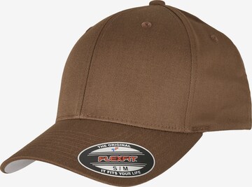 Chapeau Flexfit en marron : devant